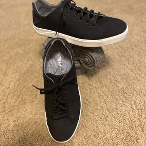 Olukai Shoes Men 13 Lae'ahi Li Mesh Fabric Sneakers Black Excellent Condition